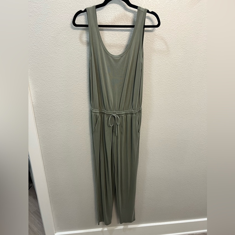 Green jumpsuit